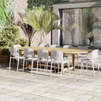 Ensemble de salle à manger extensible d'extérieur en teck Amazonia Pierrer