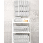 Serviettes de bain turques 100 % coton American Soft Linen, grandes, lot de 4, qualité hôtelière de luxe, ensembles de salle de bain