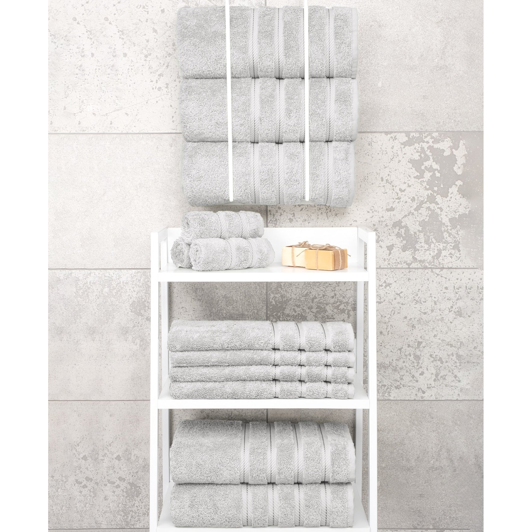 Serviettes de bain turques 100 % coton American Soft Linen, grandes, lot de 4, qualité hôtelière de luxe, ensembles de salle de bain