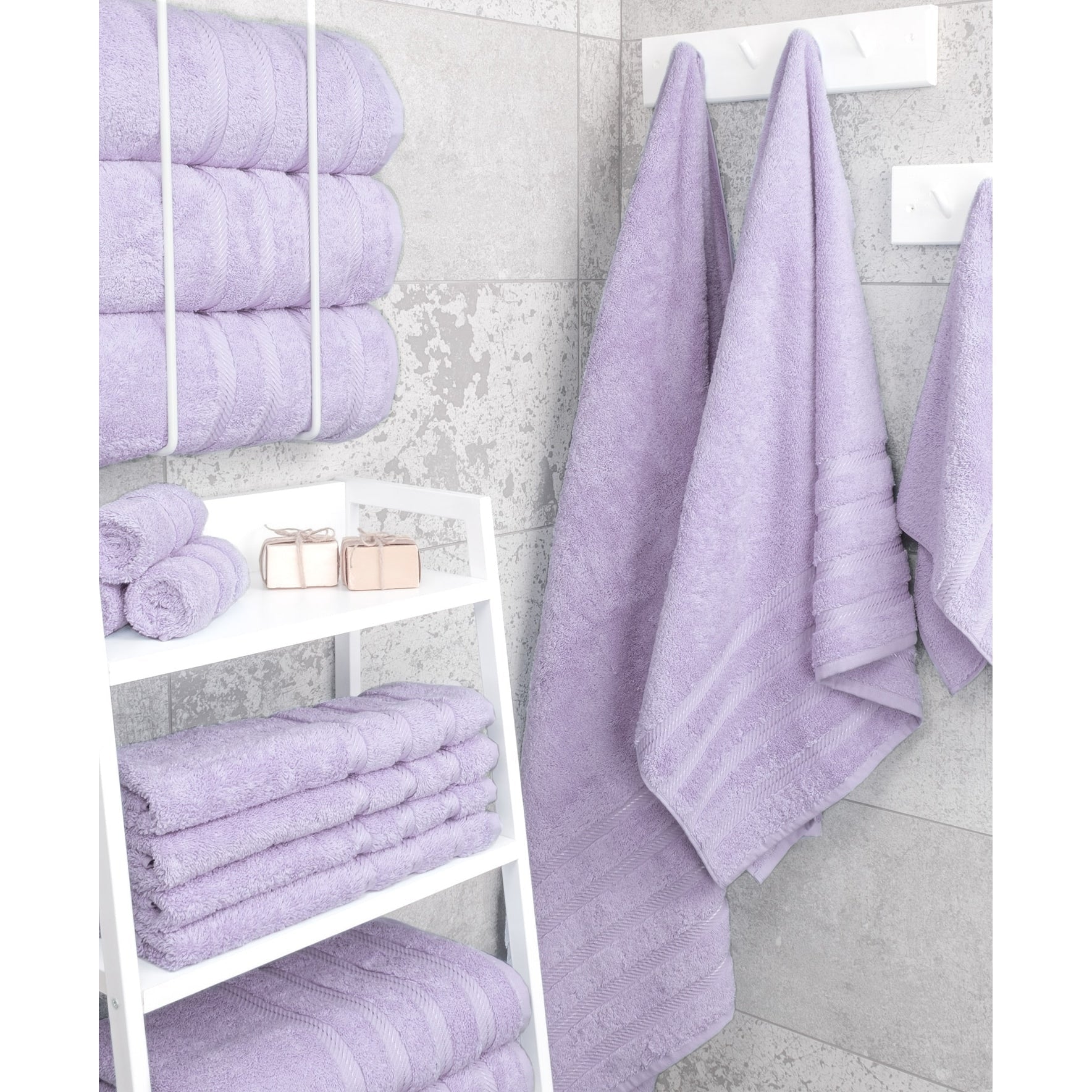 Serviettes de bain turques 100 % coton American Soft Linen, grandes, lot de 4, qualité hôtelière de luxe, ensembles de salle de bain
