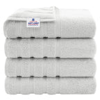Serviettes de bain turques 100 % coton American Soft Linen, grandes, lot de 4, qualité hôtelière de luxe, ensembles de salle de bain