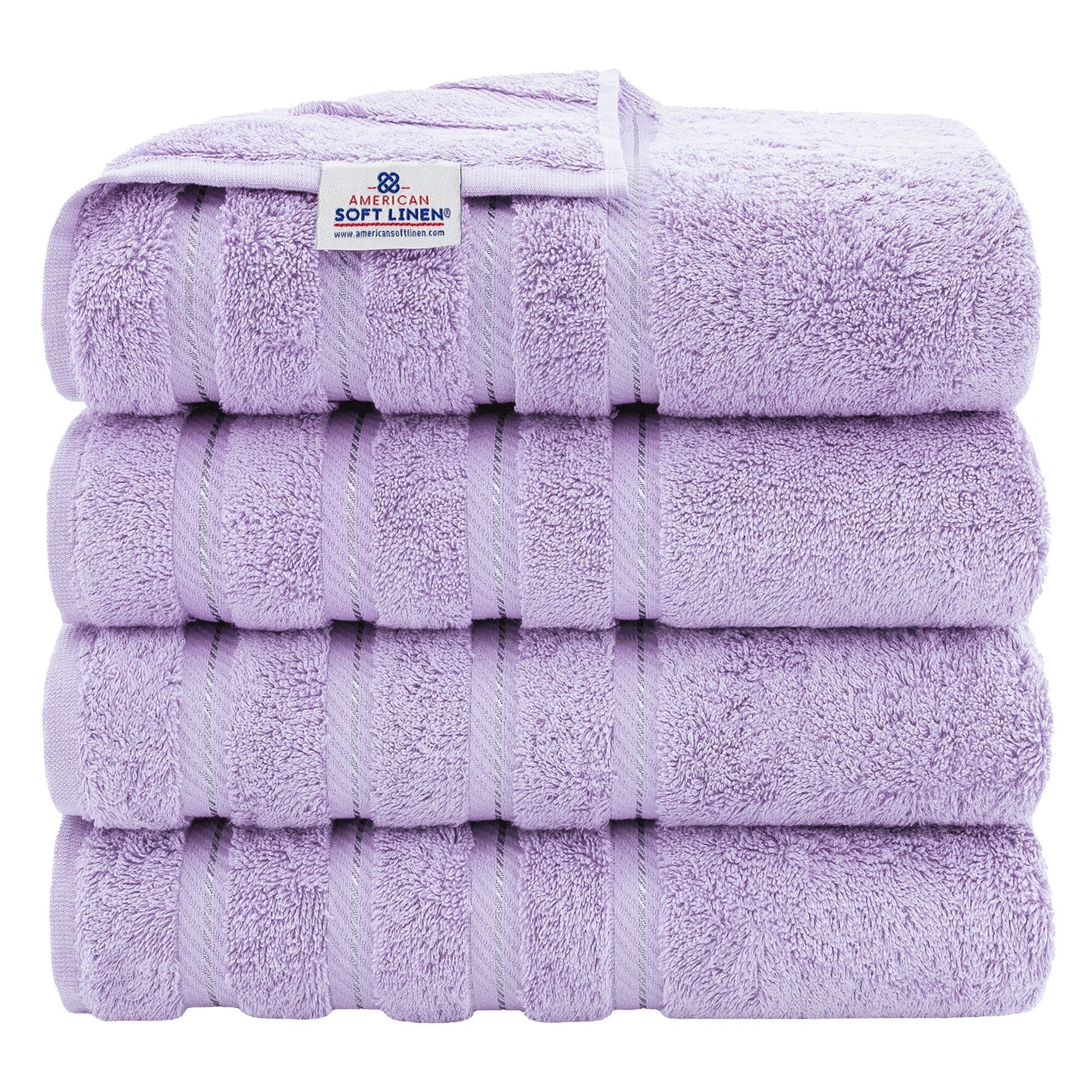 Serviettes de bain turques 100 % coton American Soft Linen, grandes, lot de 4, qualité hôtelière de luxe, ensembles de salle de bain