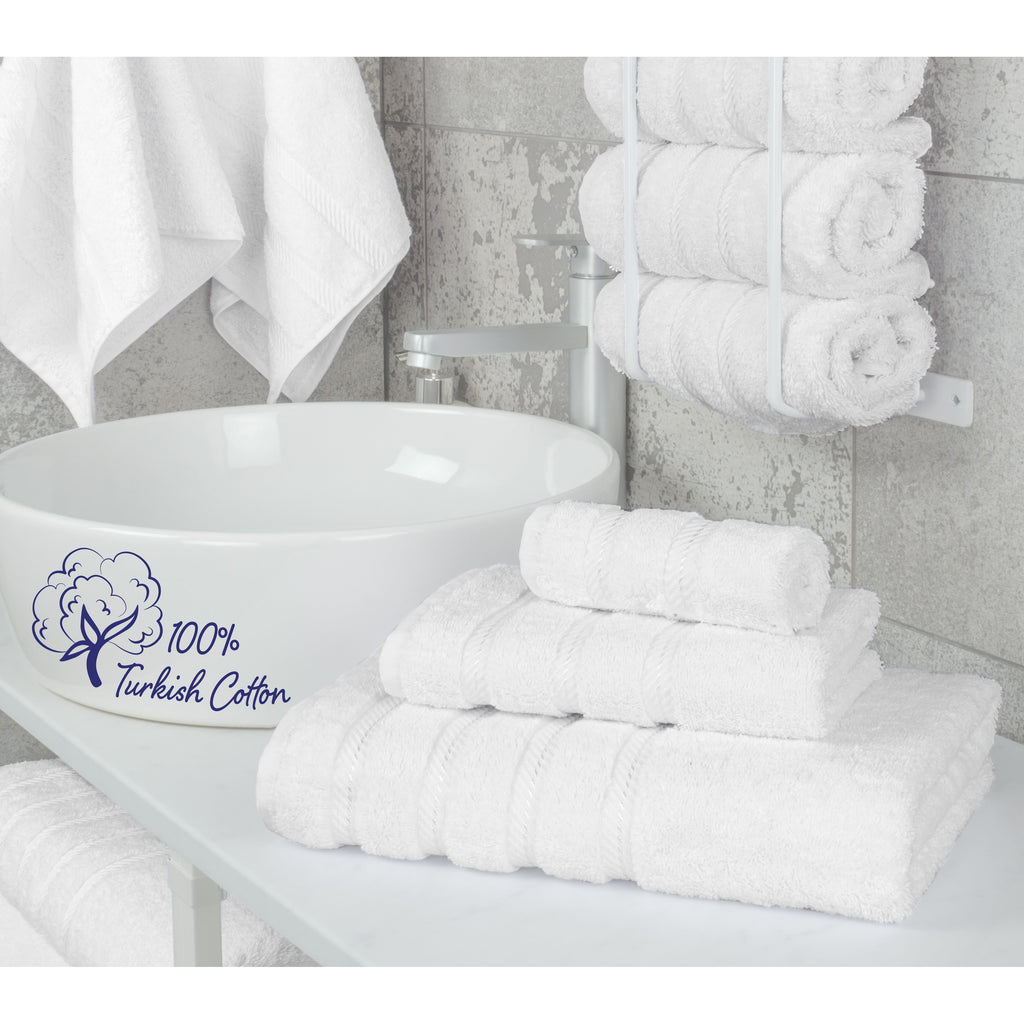 Ensemble de serviettes de bain 3 pièces 100 % coton Serviettes de bain turques de luxe Serviettes de toilette extra larges Serviettes de visage Ensemble de liquidation