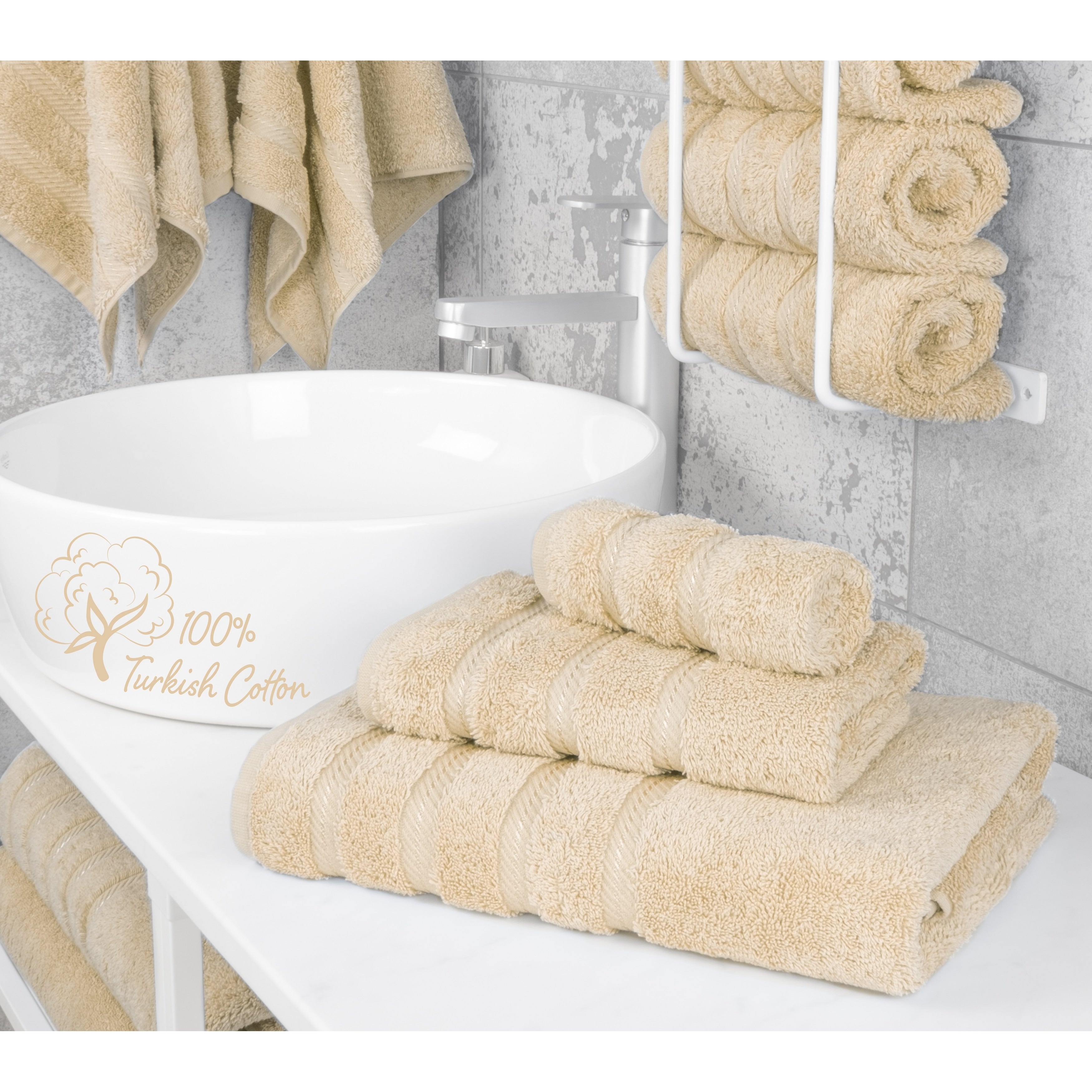 Ensemble de serviettes de bain 3 pièces 100 % coton Serviettes de bain turques de luxe Serviettes de toilette extra larges Serviettes de visage Ensemble de liquidation
