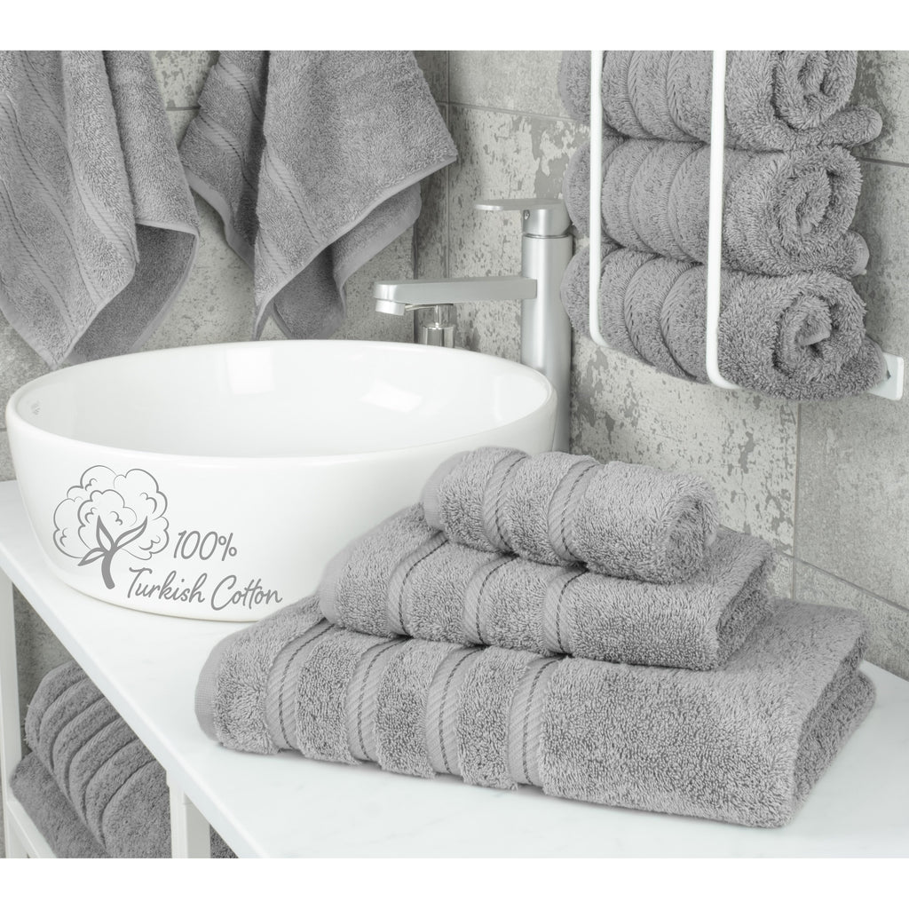 Ensemble de serviettes de bain 3 pièces 100 % coton Serviettes de bain turques de luxe Serviettes de toilette extra larges Serviettes de visage Ensemble de liquidation