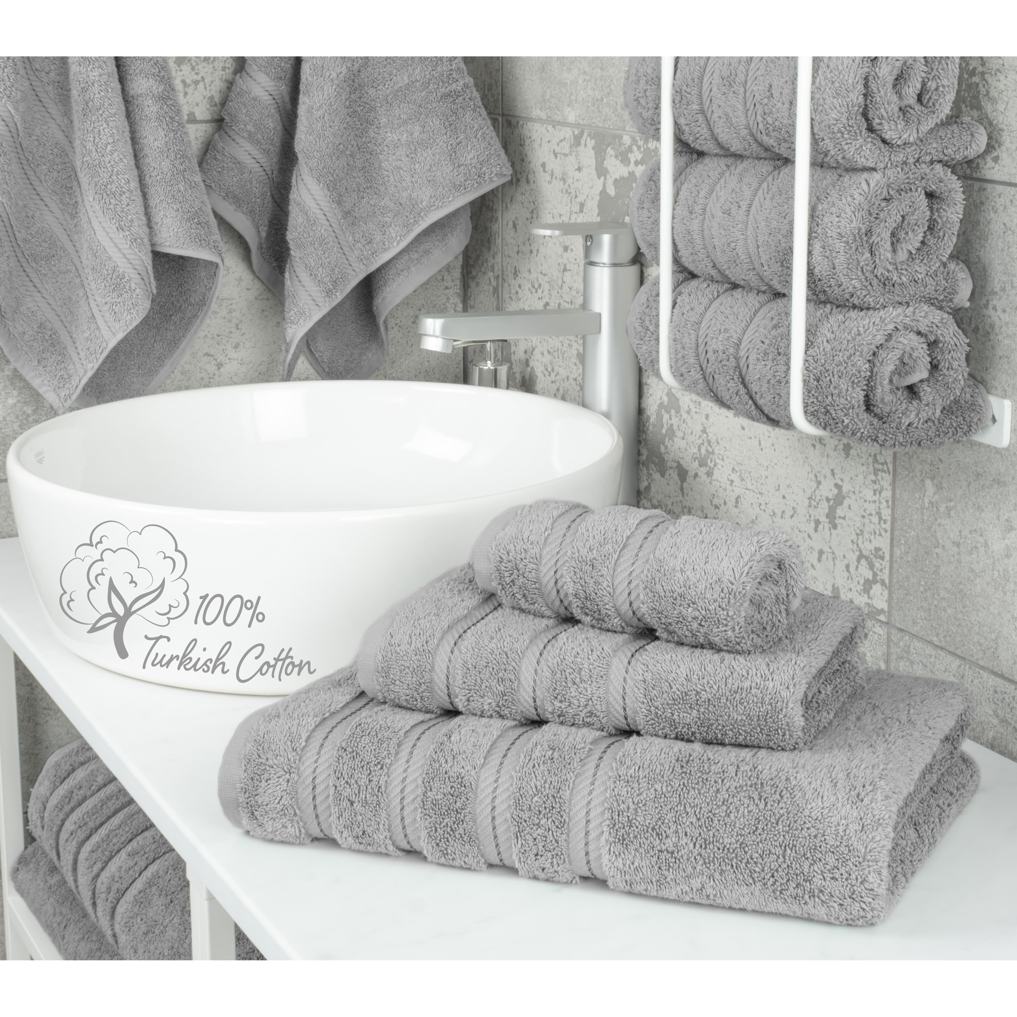 Ensemble de serviettes de bain 3 pièces 100 % coton Serviettes de bain turques de luxe Serviettes de toilette extra larges Serviettes de visage Ensemble de liquidation