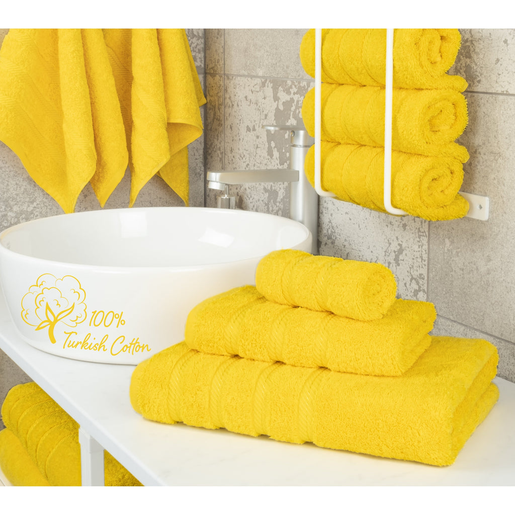 Ensemble de serviettes de bain 3 pièces 100 % coton Serviettes de bain turques de luxe Serviettes de toilette extra larges Serviettes de visage Ensemble de liquidation