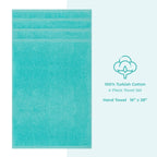 Ensemble de 4 serviettes turques en lin doux américain