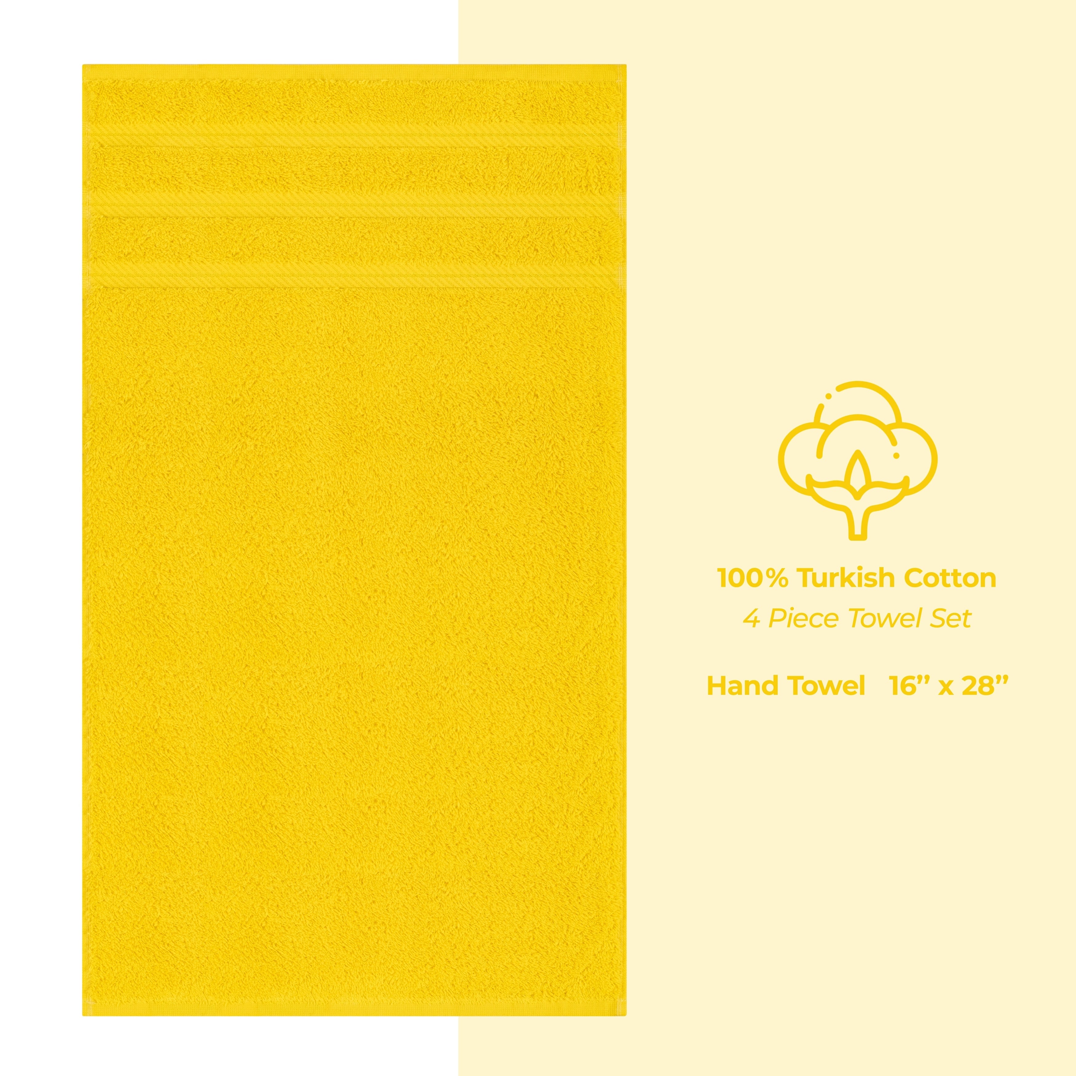 Ensemble de 4 serviettes turques en lin doux américain