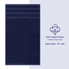 Ensemble de 4 serviettes turques en lin doux américain