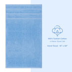 Ensemble de 4 serviettes turques en lin doux américain