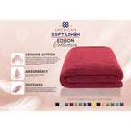 Serviette de bain turque extra large de qualité supérieure, douce et luxueuse, 100 % coton filé à l'anneau, 40 x 80 pouces, American Soft Linen