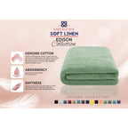 Serviette de bain turque extra large de qualité supérieure, douce et luxueuse, 100 % coton filé à l'anneau, 40 x 80 pouces, American Soft Linen