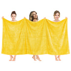 Serviette de bain turque extra large de qualité supérieure, douce et luxueuse, 100 % coton filé à l'anneau, 40 x 80 pouces, American Soft Linen