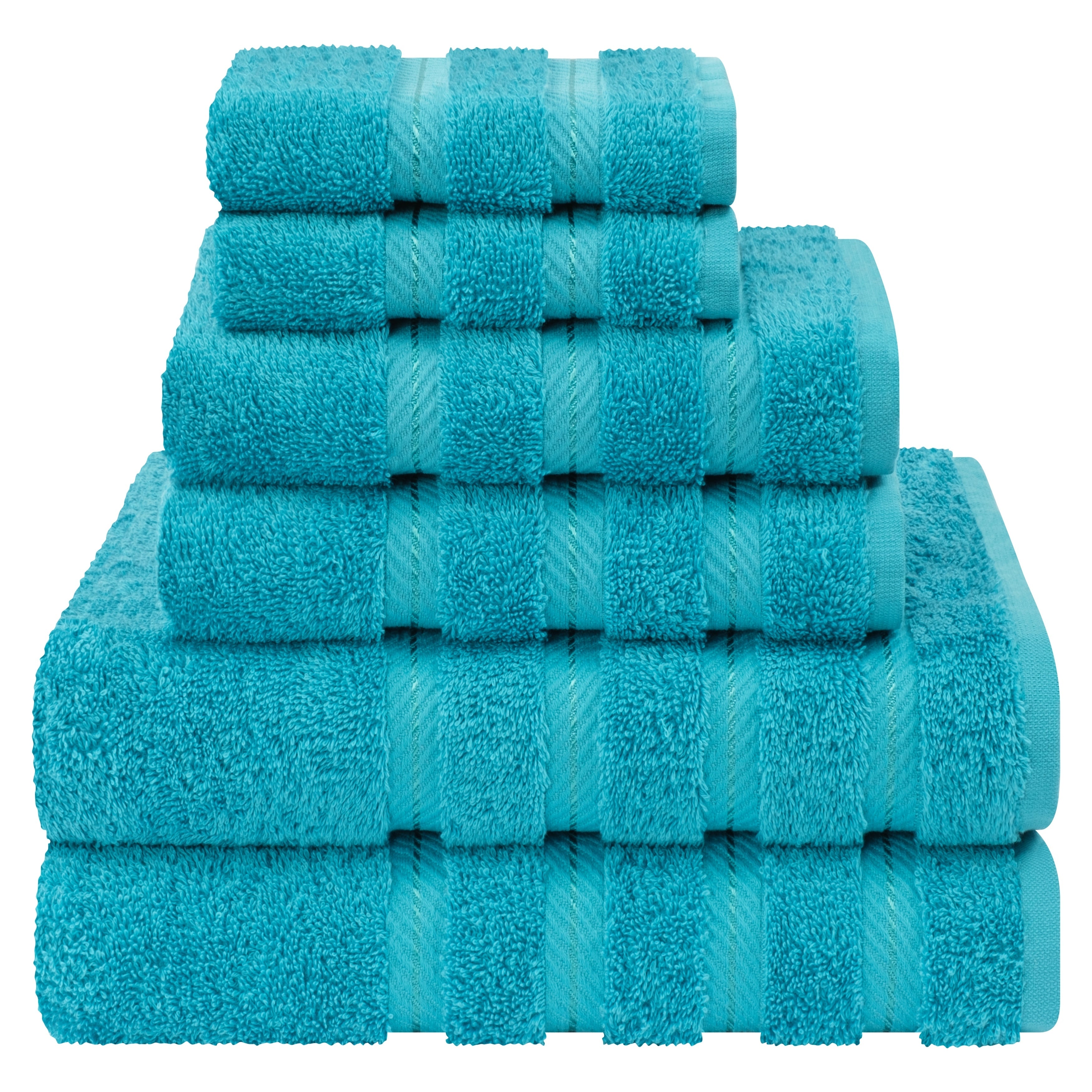 Ensemble de serviettes de bain de luxe 6 pièces en lin doux américain, 2 serviettes de bain, 2 essuie-mains et 2 débarbouillettes, serviettes turques 100 % coton pour salle de bain