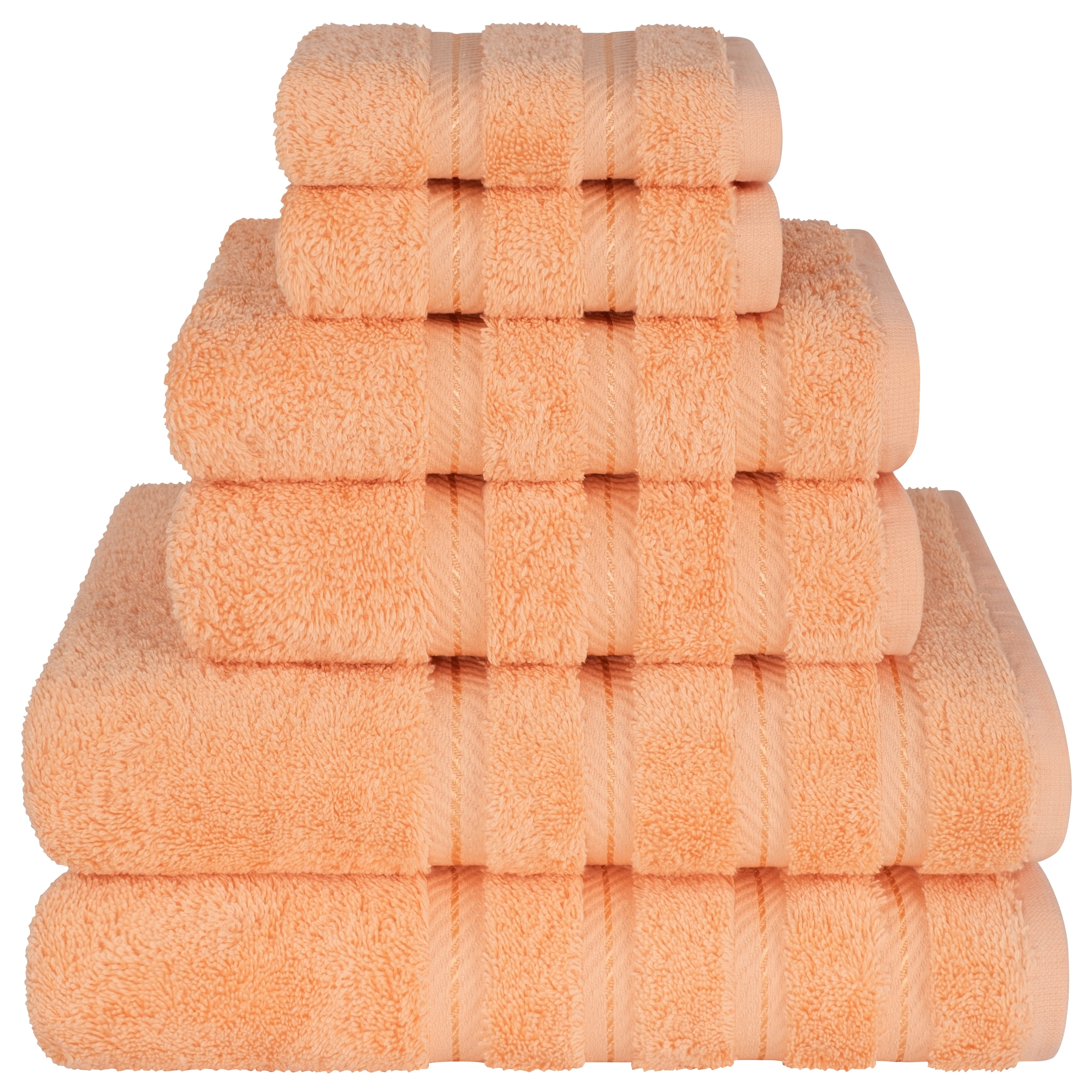 Ensemble de serviettes de bain de luxe 6 pièces en lin doux américain, 2 serviettes de bain, 2 essuie-mains et 2 débarbouillettes, serviettes turques 100 % coton pour salle de bain