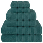Ensemble de serviettes de bain de luxe 6 pièces en lin doux américain, 2 serviettes de bain, 2 essuie-mains et 2 débarbouillettes, serviettes turques 100 % coton pour salle de bain