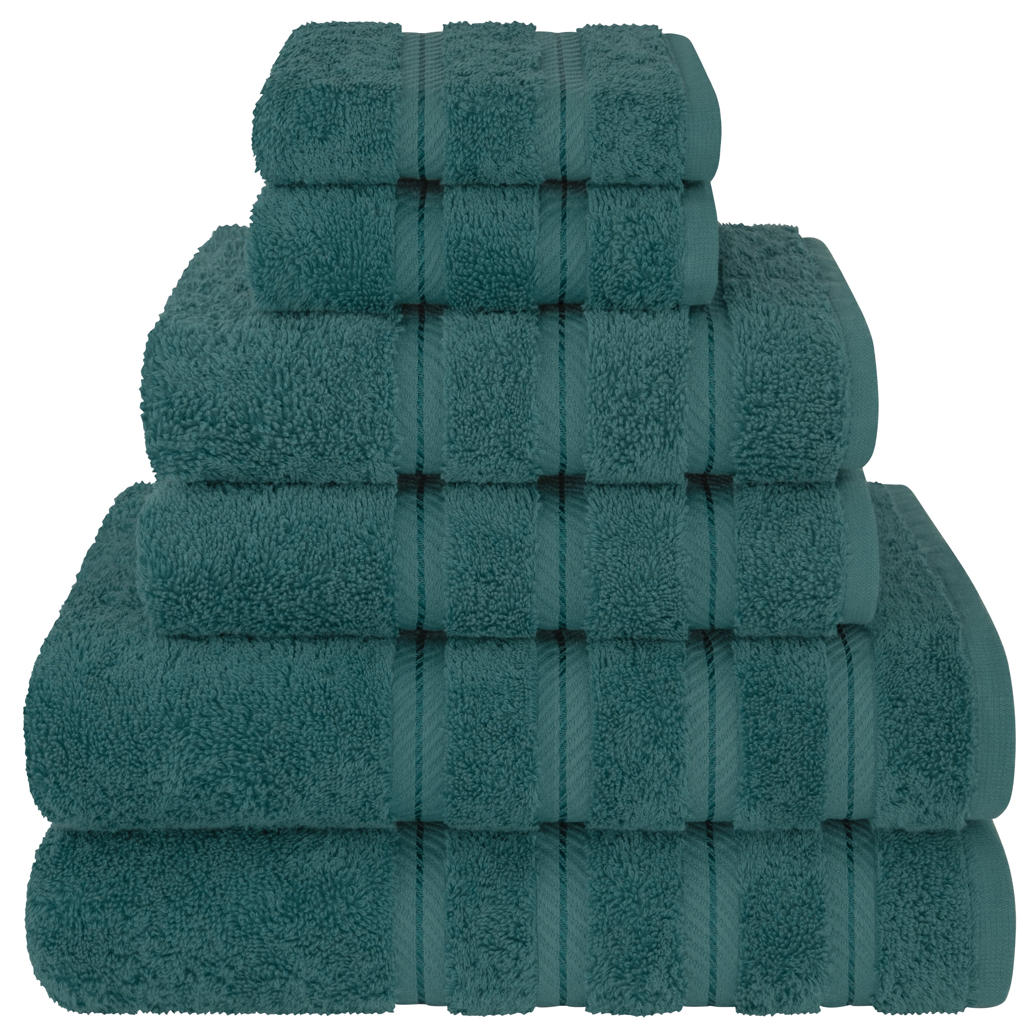 Ensemble de serviettes de bain de luxe 6 pièces en lin doux américain, 2 serviettes de bain, 2 essuie-mains et 2 débarbouillettes, serviettes turques 100 % coton pour salle de bain