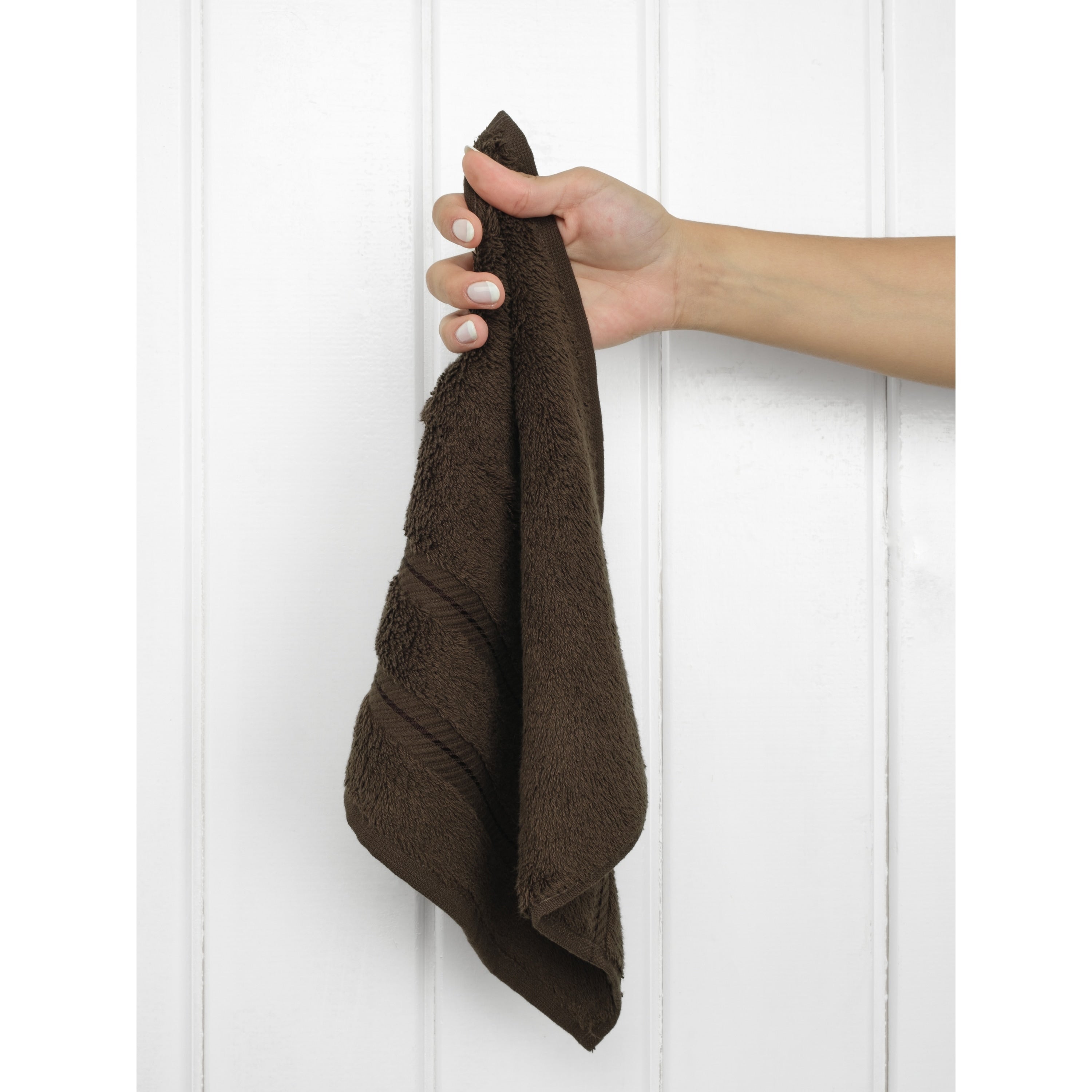 Ensemble de 4 débarbouillettes 100 % coton de qualité supérieure American Soft Linen