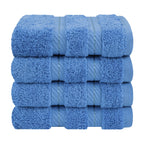 Ensemble de 4 débarbouillettes 100 % coton de qualité supérieure American Soft Linen