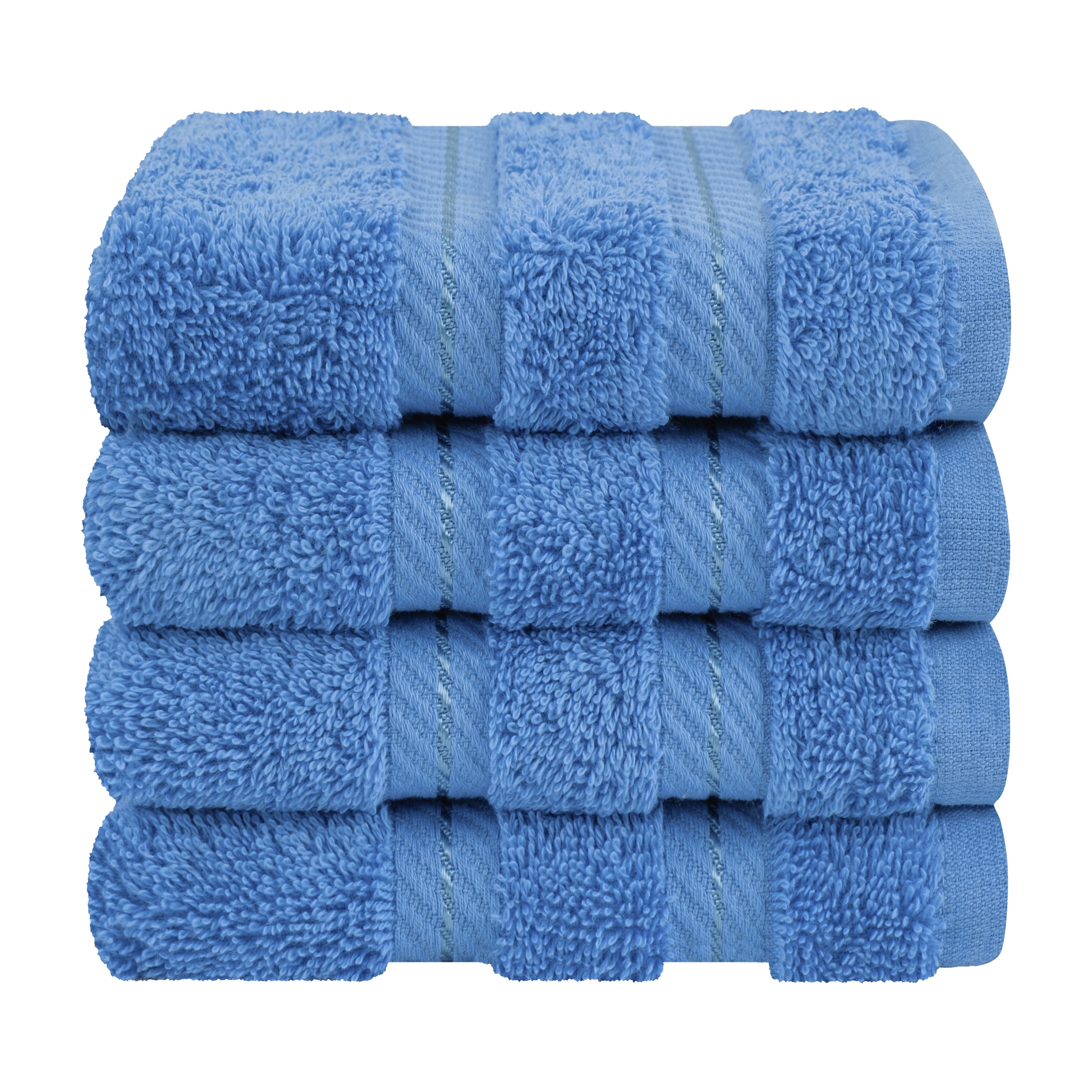 Ensemble de 4 débarbouillettes 100 % coton de qualité supérieure American Soft Linen