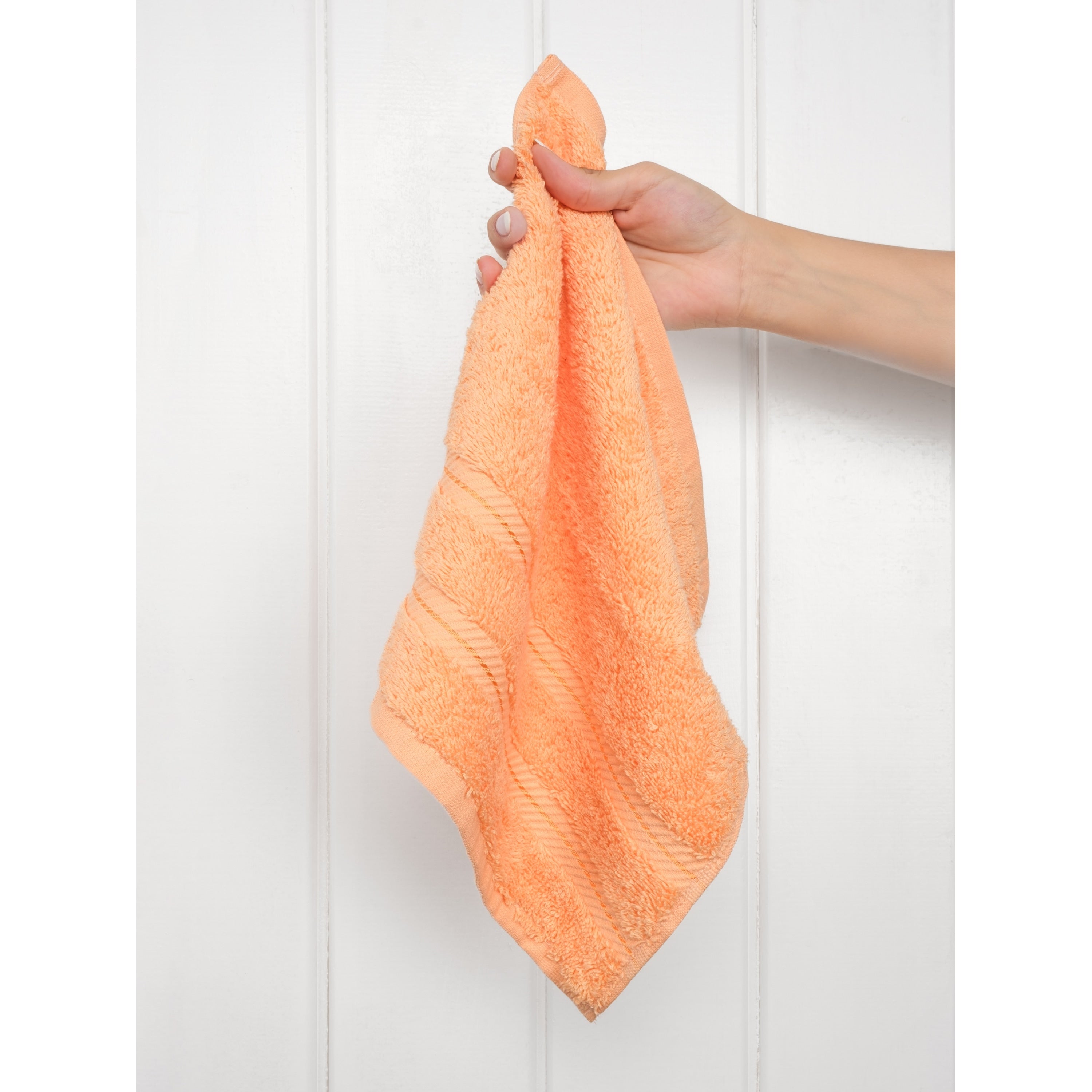 Ensemble de 4 débarbouillettes 100 % coton de qualité supérieure American Soft Linen