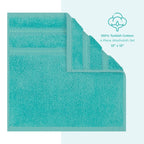 Ensemble de 4 débarbouillettes 100 % coton de qualité supérieure American Soft Linen