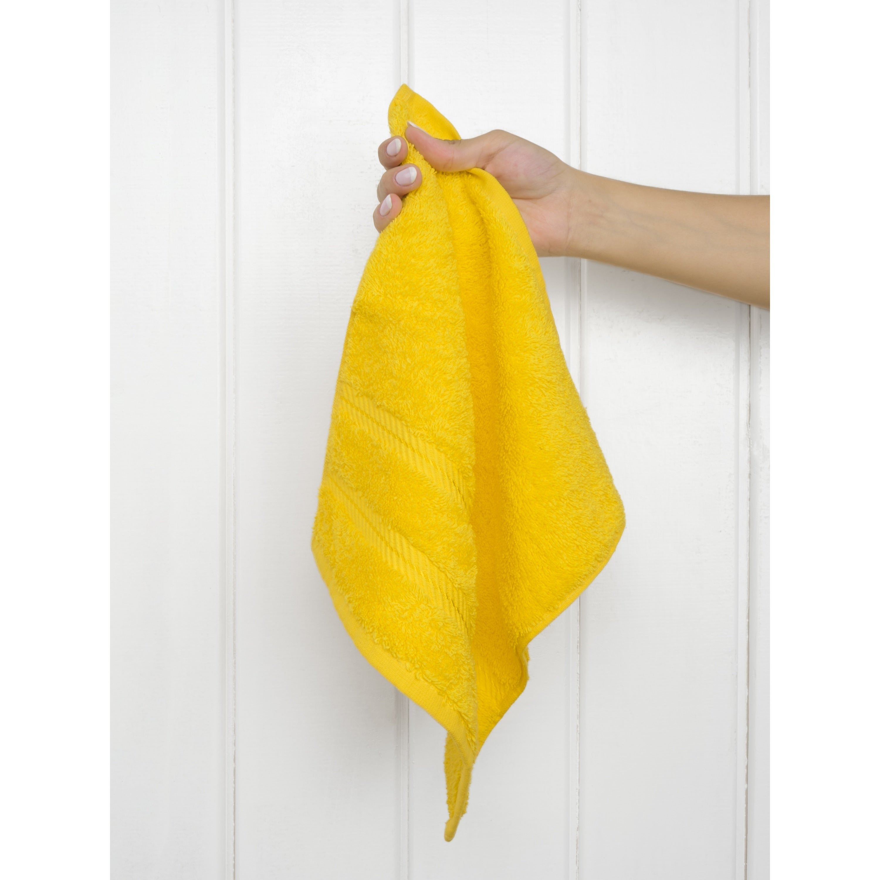 Ensemble de 4 débarbouillettes 100 % coton de qualité supérieure American Soft Linen