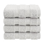 Ensemble de 4 débarbouillettes 100 % coton de qualité supérieure American Soft Linen