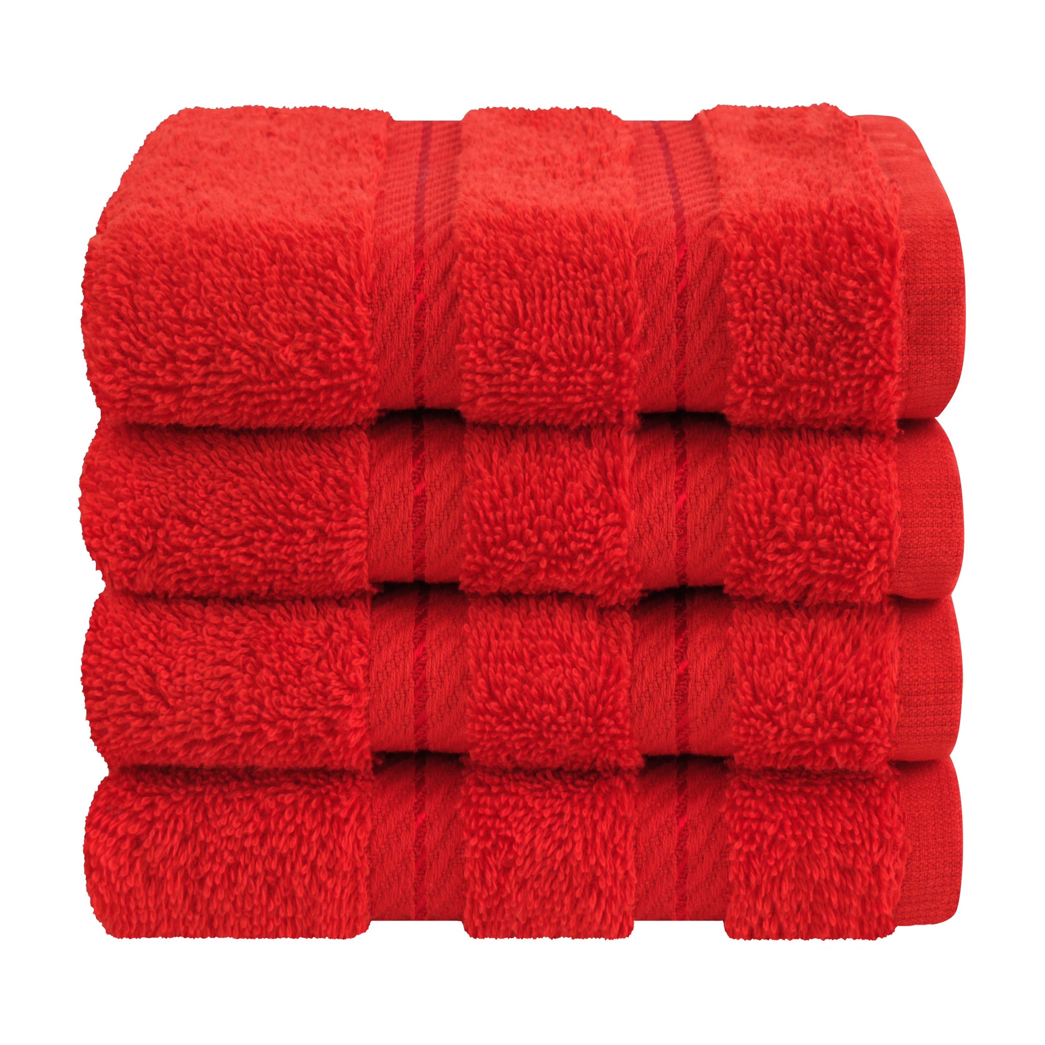 Ensemble de 4 débarbouillettes 100 % coton de qualité supérieure American Soft Linen