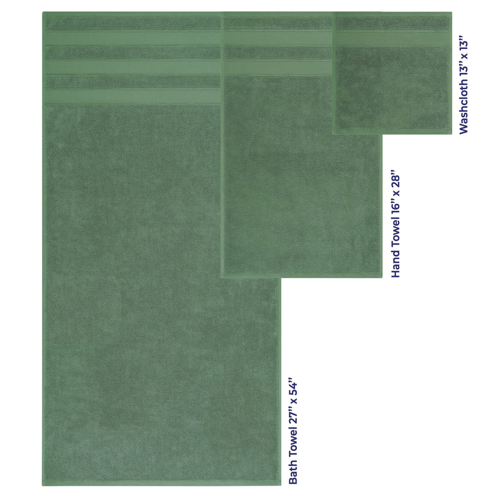 Ensemble de serviettes de bain Salem en lin doux américain, 6 pièces, grandes serviettes de bain 100 % coton, 2 serviettes de bain, 2 essuie-mains et 2 débarbouillettes