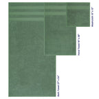 Ensemble de serviettes de bain Salem en lin doux américain, 6 pièces, grandes serviettes de bain 100 % coton, 2 serviettes de bain, 2 essuie-mains et 2 débarbouillettes