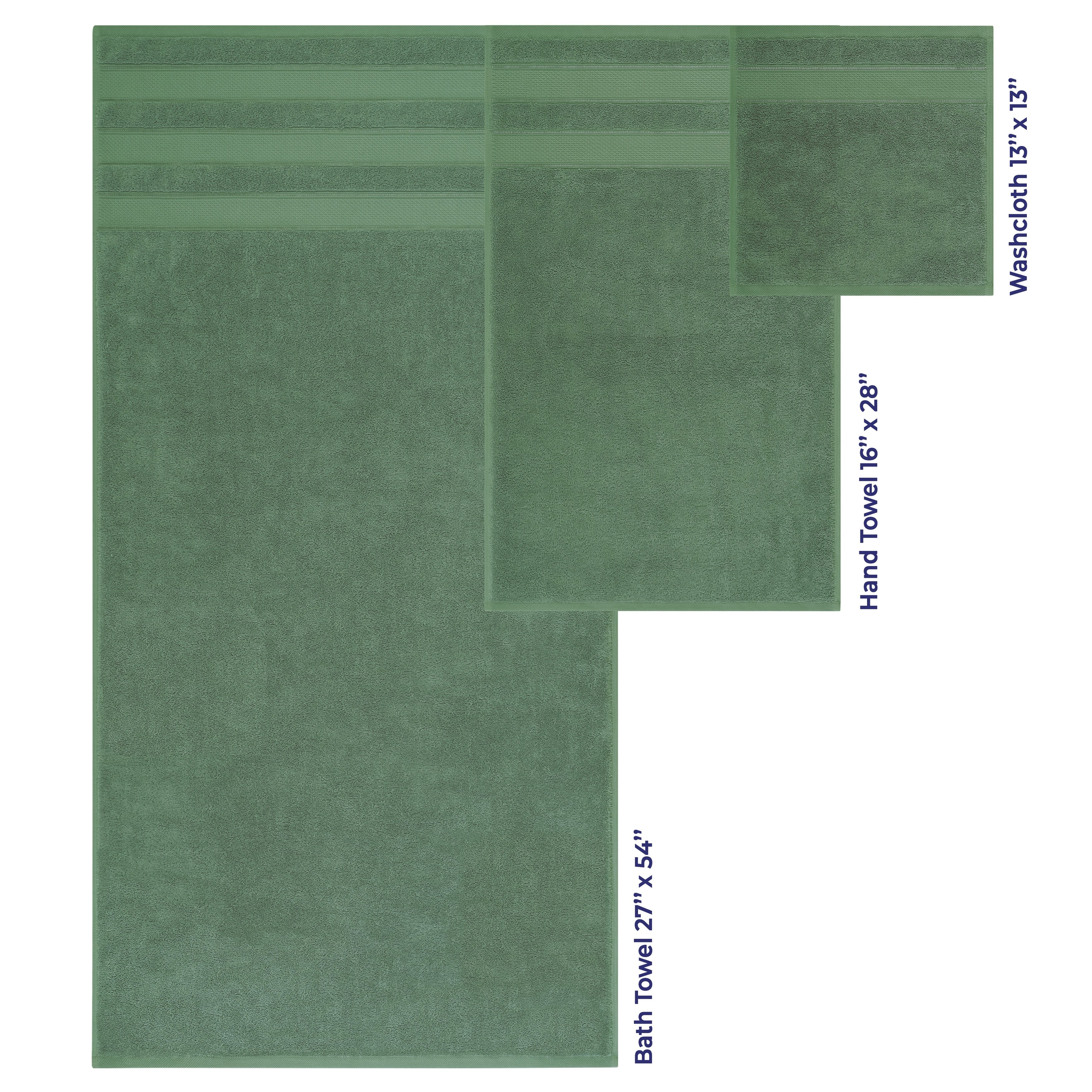 Ensemble de serviettes de bain Salem en lin doux américain, 6 pièces, grandes serviettes de bain 100 % coton, 2 serviettes de bain, 2 essuie-mains et 2 débarbouillettes