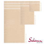 Ensemble de serviettes de bain Salem en lin doux américain, 6 pièces, grandes serviettes de bain 100 % coton, 2 serviettes de bain, 2 essuie-mains et 2 débarbouillettes