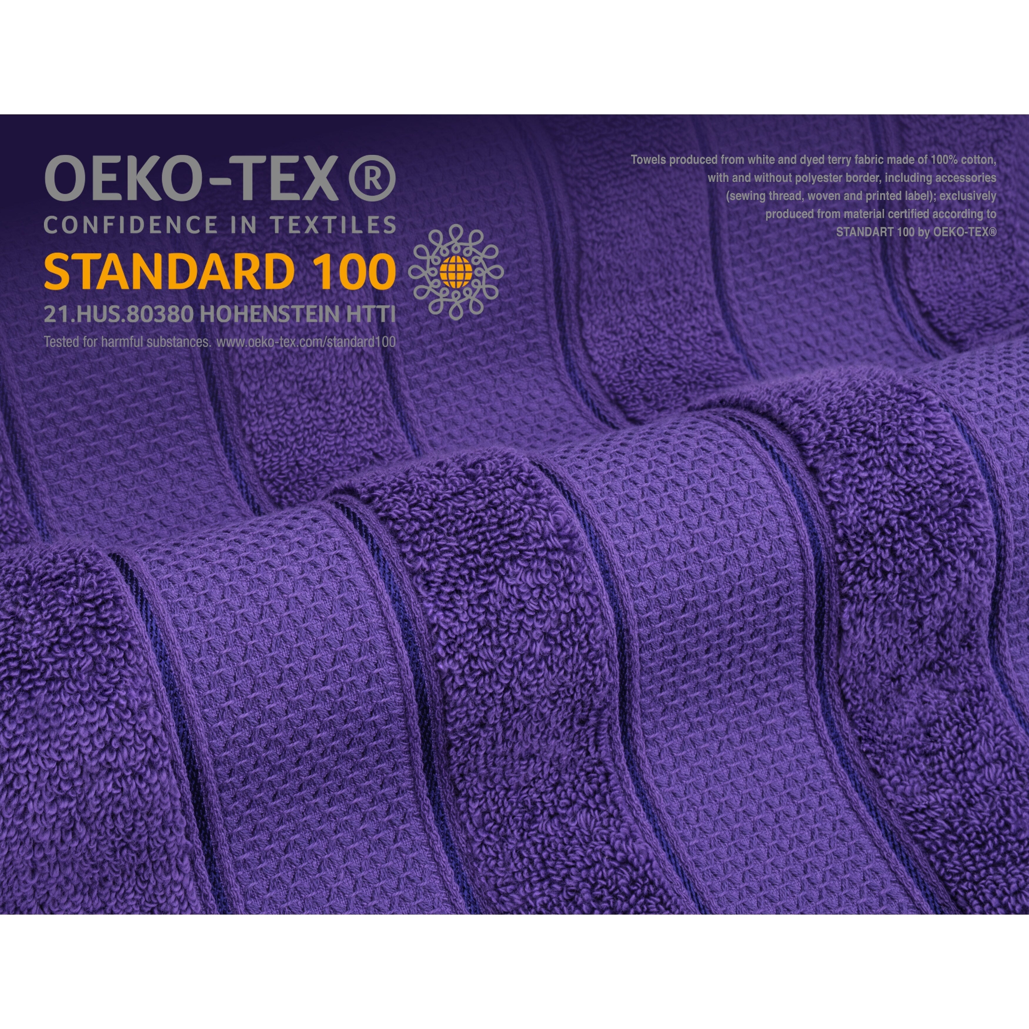 Ensemble de serviettes de bain Salem en lin doux américain, 6 pièces, grandes serviettes de bain 100 % coton, 2 serviettes de bain, 2 essuie-mains et 2 débarbouillettes