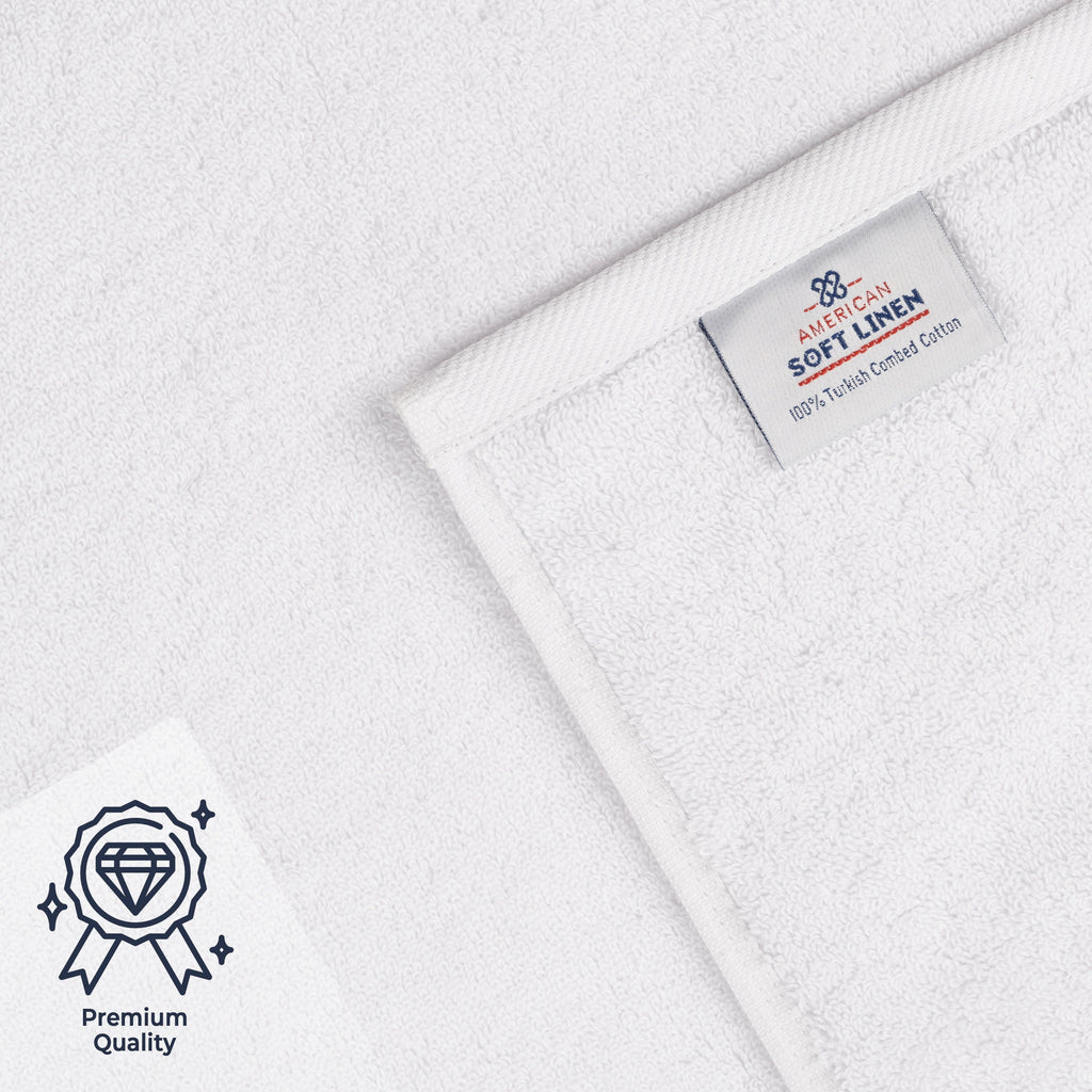 Ensemble de serviettes de bain Salem en lin doux américain, 6 pièces, grandes serviettes de bain 100 % coton, 2 serviettes de bain, 2 essuie-mains et 2 débarbouillettes