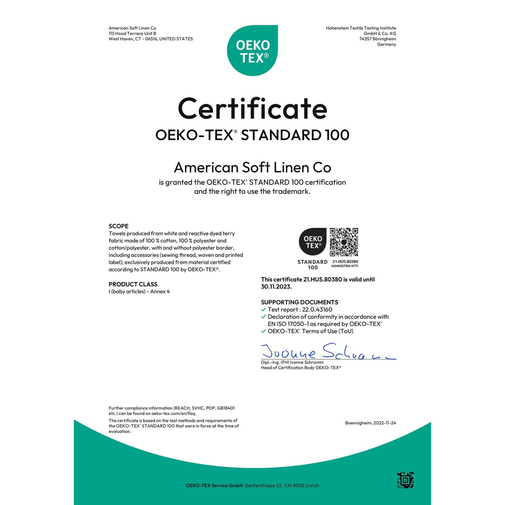 Ensemble de serviettes de bain Salem en lin doux américain, 6 pièces, grandes serviettes de bain 100 % coton, 2 serviettes de bain, 2 essuie-mains et 2 débarbouillettes