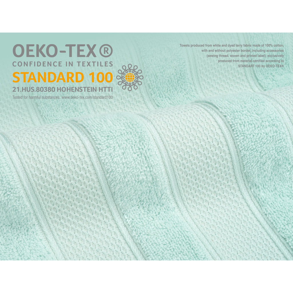 Ensemble de serviettes de bain Salem en lin doux américain, 6 pièces, grandes serviettes de bain 100 % coton, 2 serviettes de bain, 2 essuie-mains et 2 débarbouillettes