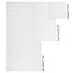 Ensemble de serviettes de bain Salem en lin doux américain, 6 pièces, grandes serviettes de bain 100 % coton, 2 serviettes de bain, 2 essuie-mains et 2 débarbouillettes