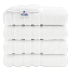 Serviettes de bain turques 100 % coton American Soft Linen, grandes, lot de 4, qualité hôtelière de luxe, ensembles de salle de bain