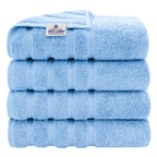 Serviettes de bain turques 100 % coton American Soft Linen, grandes, lot de 4, qualité hôtelière de luxe, ensembles de salle de bain