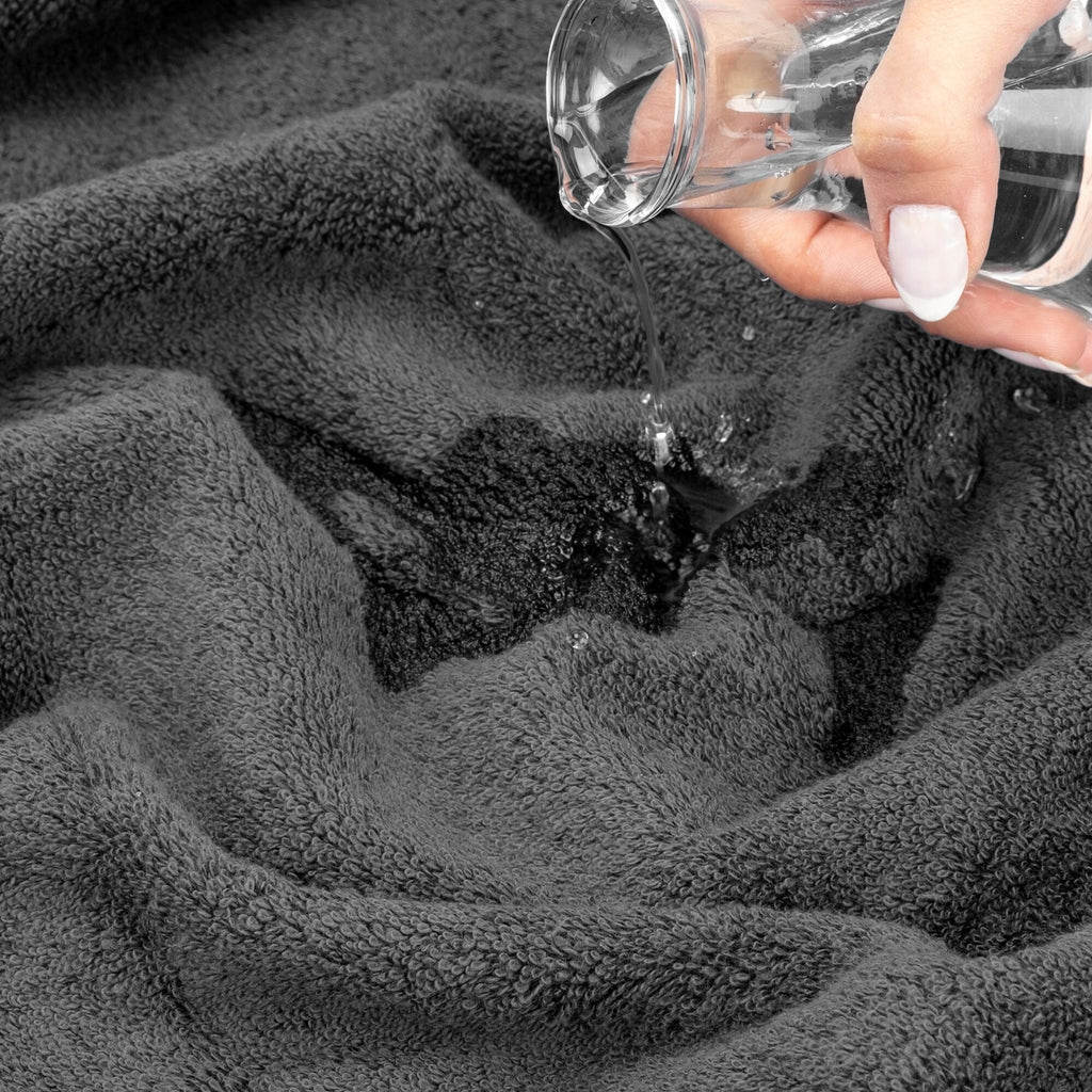 American Soft Linen, lot de 4 débarbouillettes de luxe Salem, 100 % coton peigné, 13 x 13 débarbouillettes