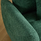 Canapé capitonné américain avec pouf - 3 places, 1 pouf