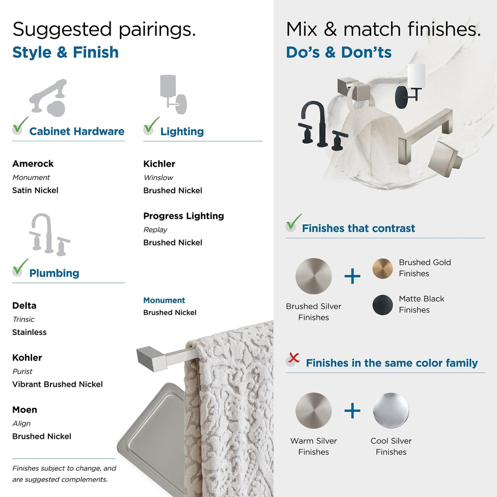 Patère simple contemporaine Amerock Monument