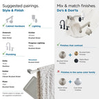 Patère simple contemporaine Amerock Monument