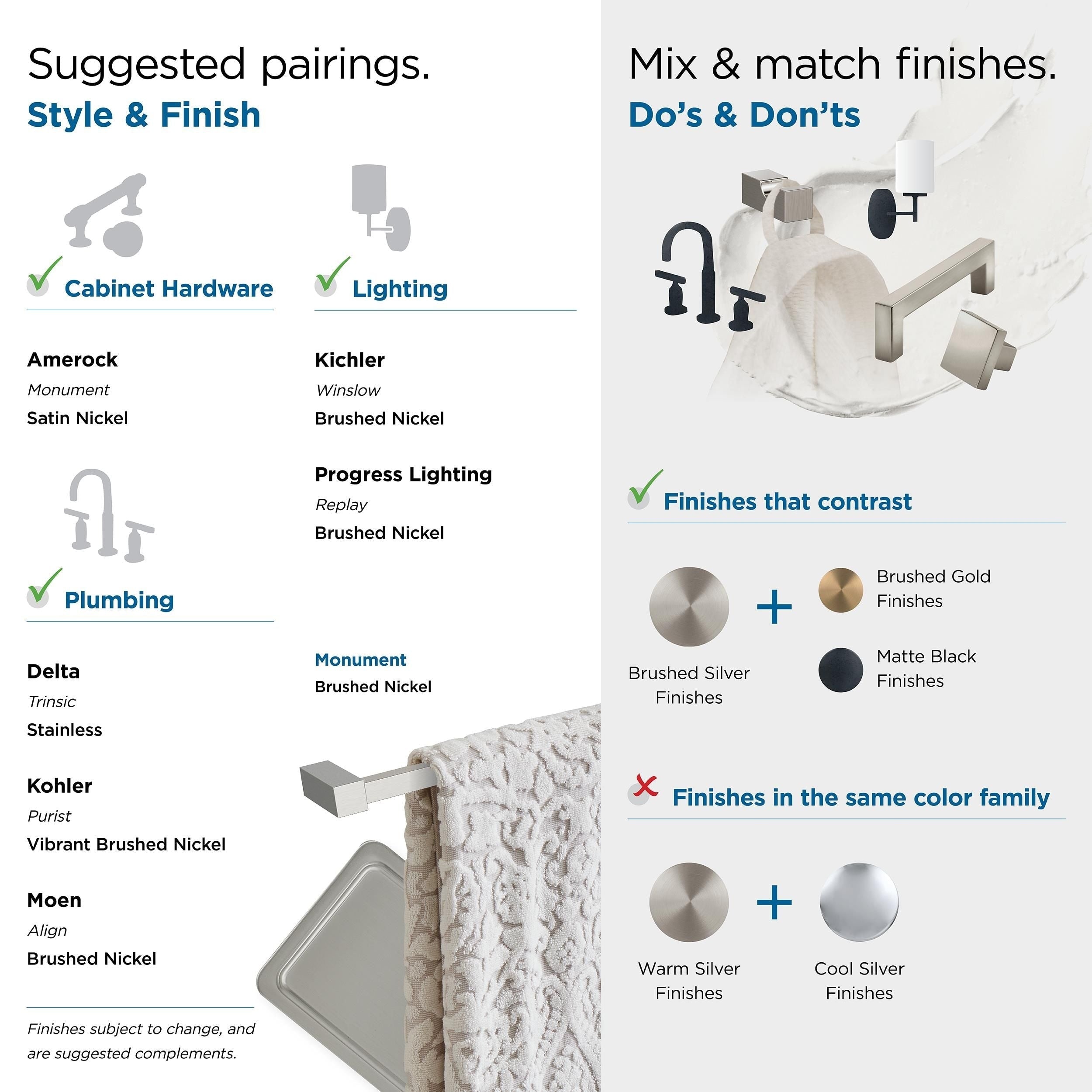 Patère simple contemporaine Amerock Monument