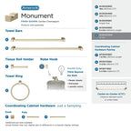 Patère simple contemporaine Amerock Monument