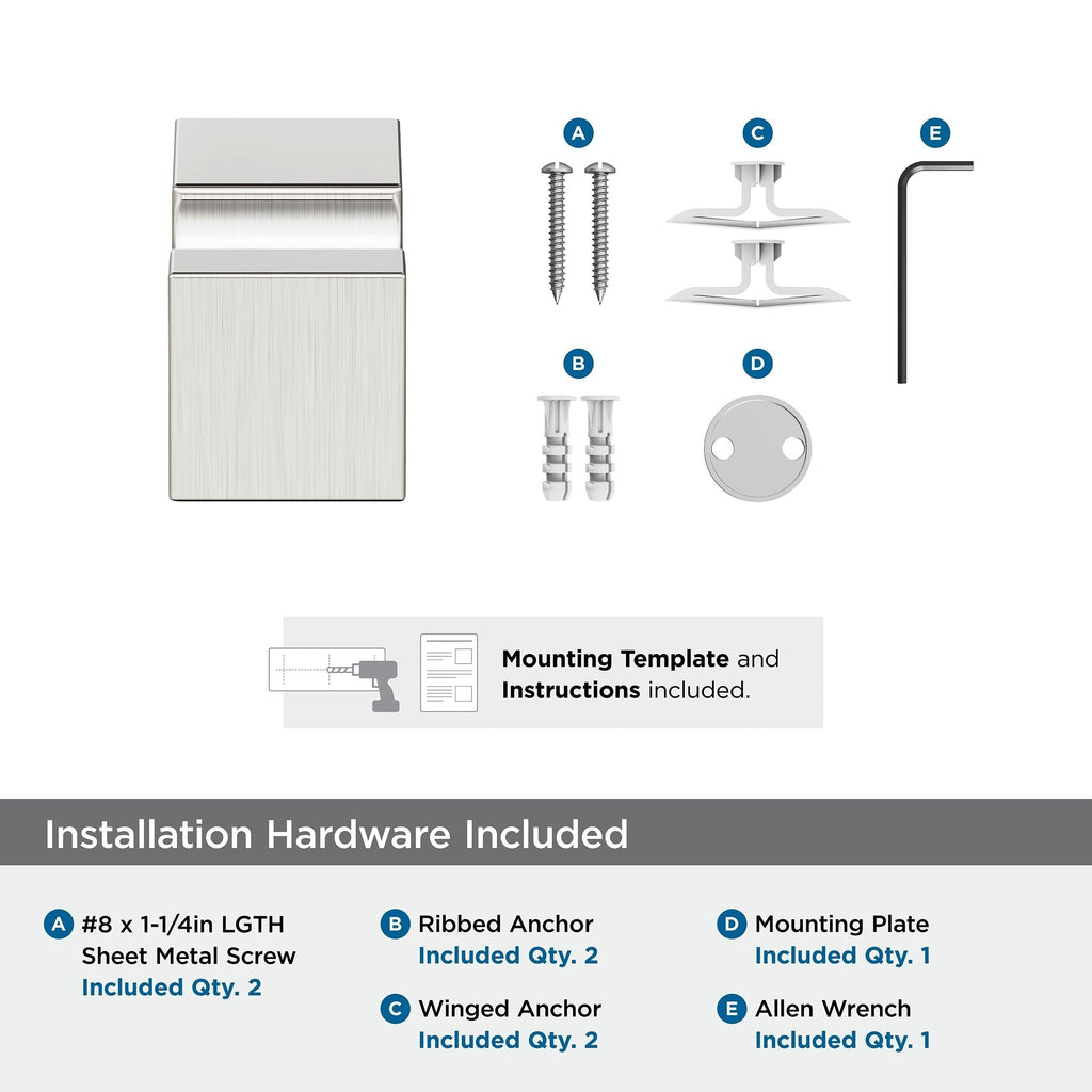 Patère simple contemporaine Amerock Monument