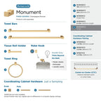 Patère simple contemporaine Amerock Monument