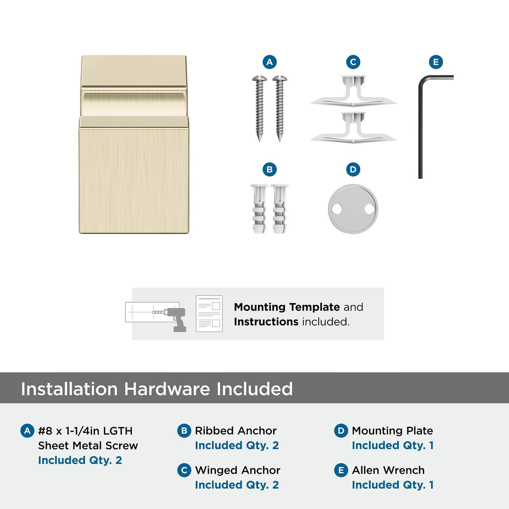 Patère simple contemporaine Amerock Monument